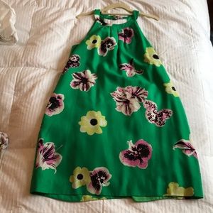Green halter dress